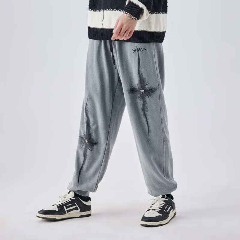 Guuka Knitted Sweatpants Men Concrete Gray-3
