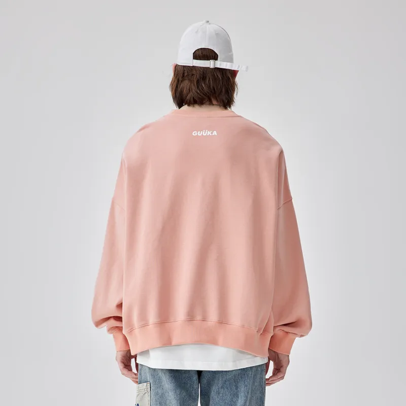 Guuka Sweatshirt Unisex Dark Pink-7