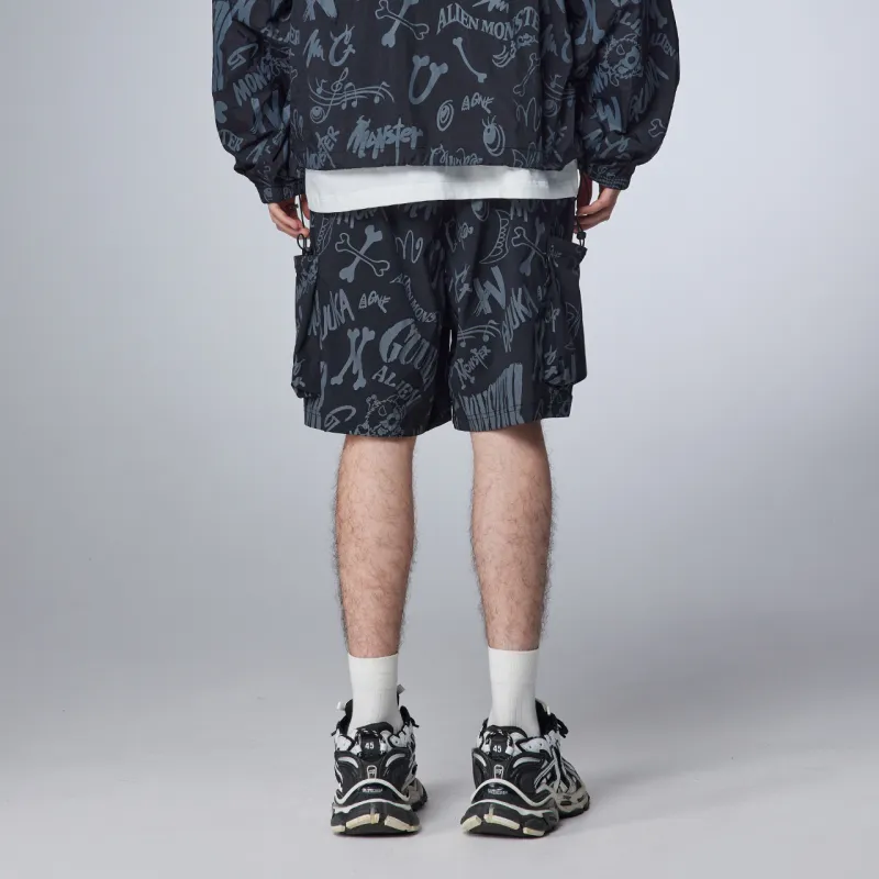 Guuka Casual Shorts Men's Black-5