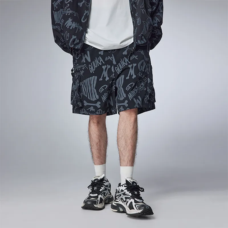 Guuka Casual Shorts Men's Black-3