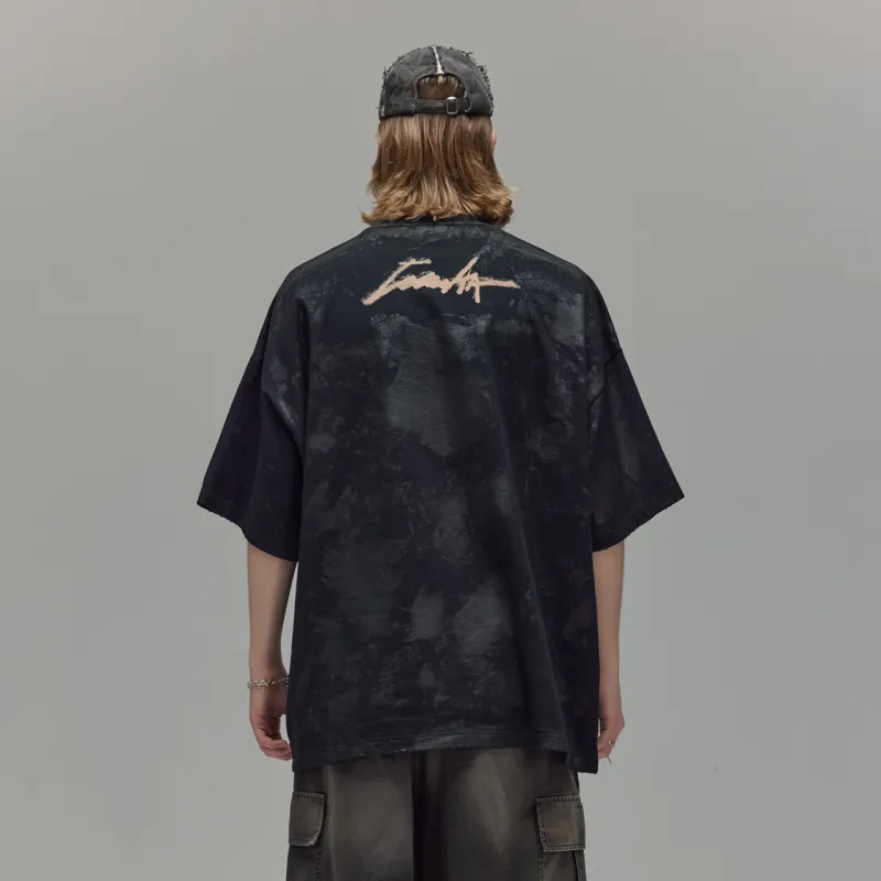 Guuka Short Sleeved T Shirts Men's Black-6