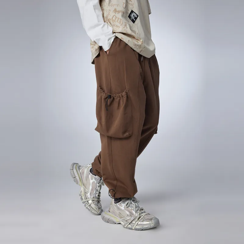 Guuka Long Casual Pants Men's Dark Coffee-4