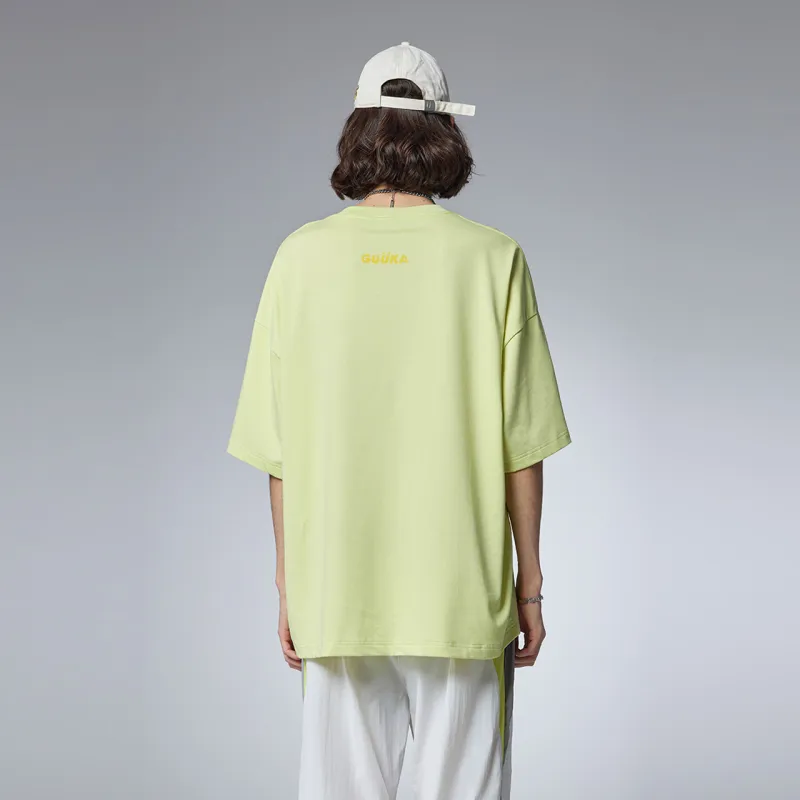 Guuka Short Sleeved T Shirts Unisex Neon Yellow-5