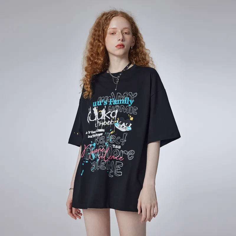 Guuka Short Sleeved T Shirts Unisex Black-4