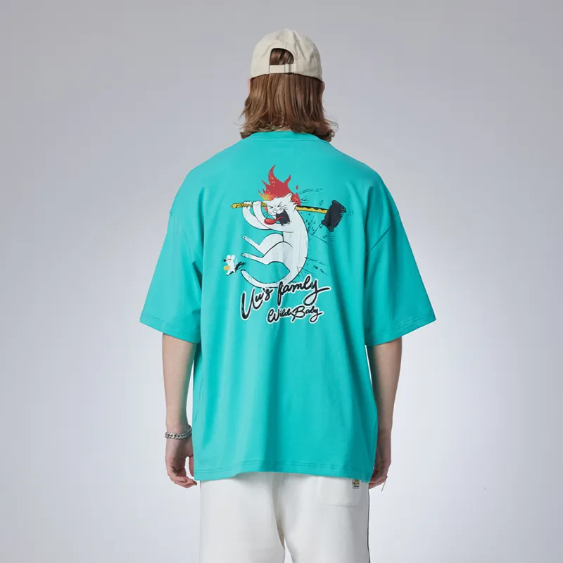 Guuka Short Sleeved T Shirts Men's Light Green-5