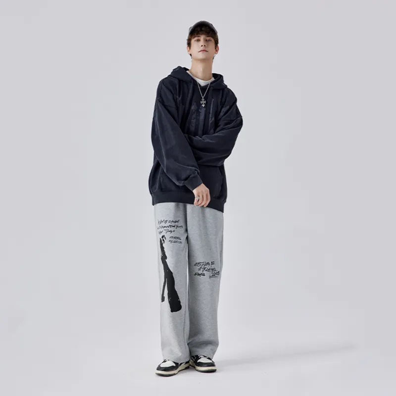 Guuka Casual Pants Men Heather Gray-3