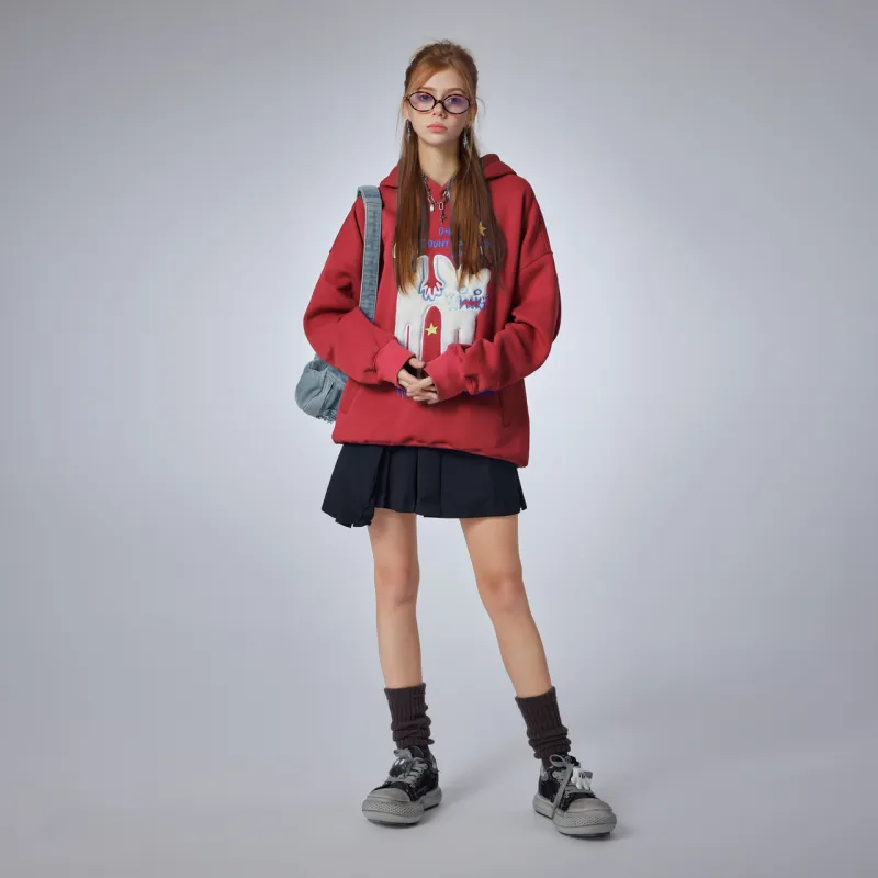 Guuka Sweatshirts Unisex Red-2