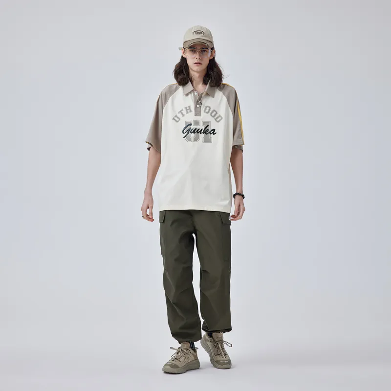 Guuka Polo Shirts Men Beige Yellow-4