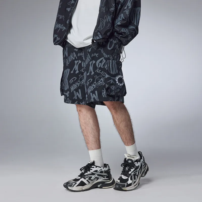 Guuka Casual Shorts Men's Black-4