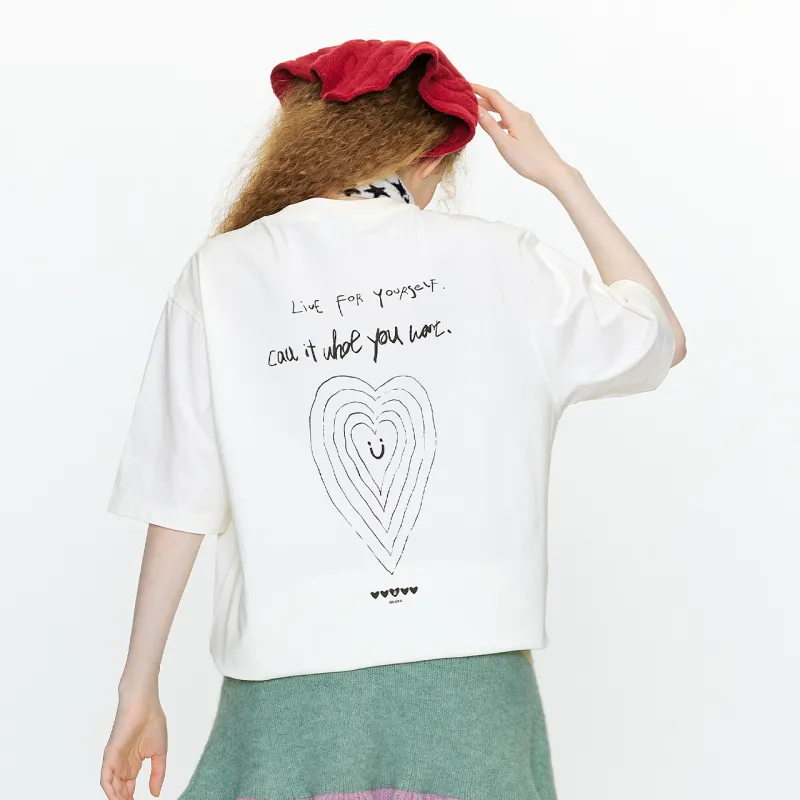 Guuka T Shirt Unisex Cream White-2