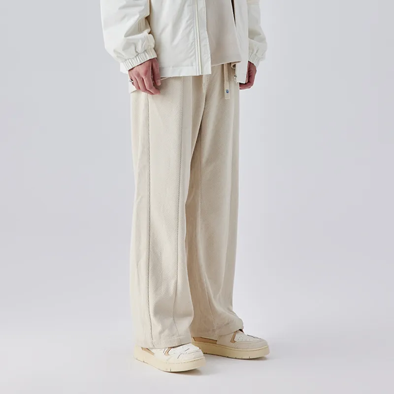 Guuka Casual Pants Unisex Beige-6