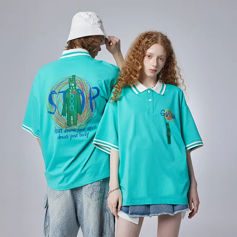 Guuka Polo Shirt Unisex Cream White-24