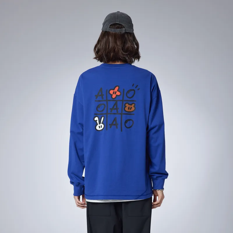 Guuka Long Sleeved T Shirt Unisex Purple Blue-4