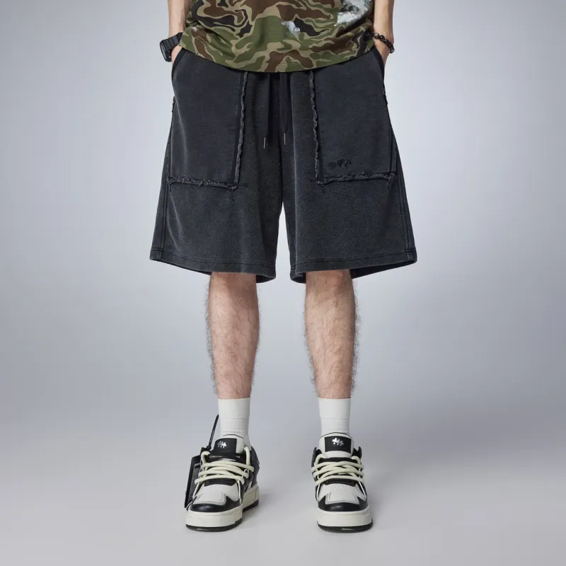 Guuka Short Casual Pants Men's Black-7