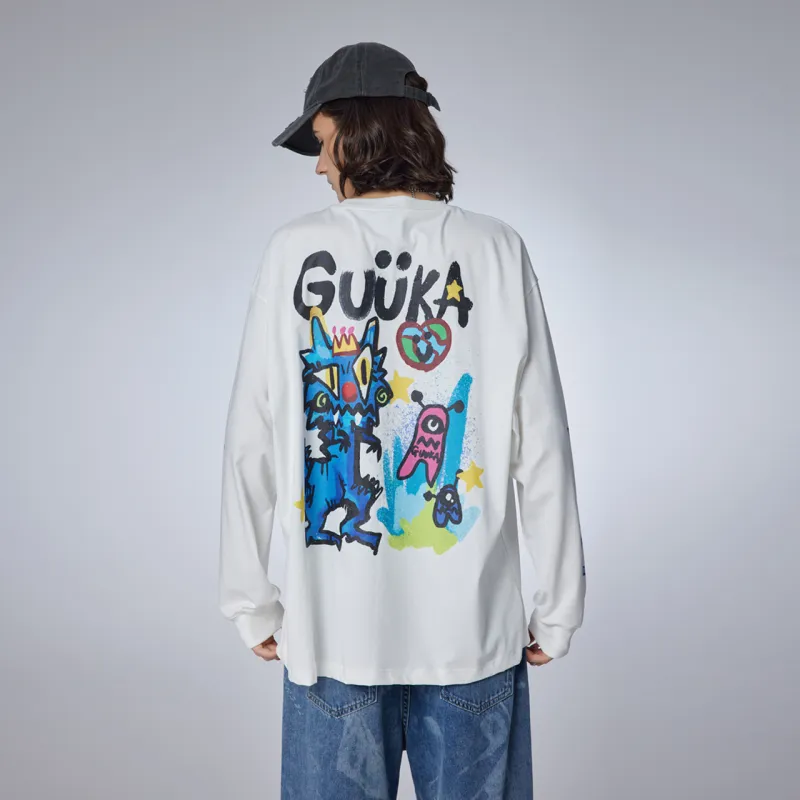Guuka Long Sleeved T Shirt Unisex Neon Yellow-12