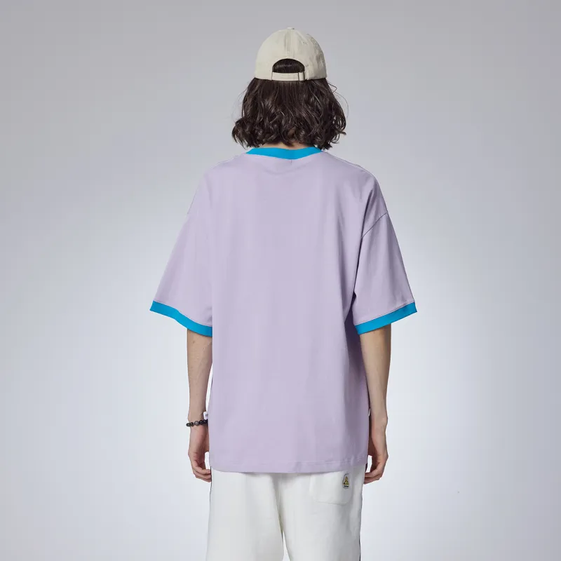 Guuka Short Sleeved T Shirts Unisex Light Purple-4