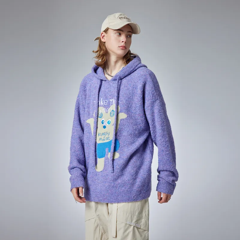 Guuka Sweaters Unisex Purple-5