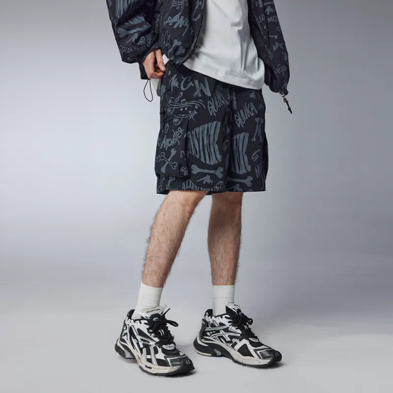 Guuka Casual Shorts Men's Black-2
