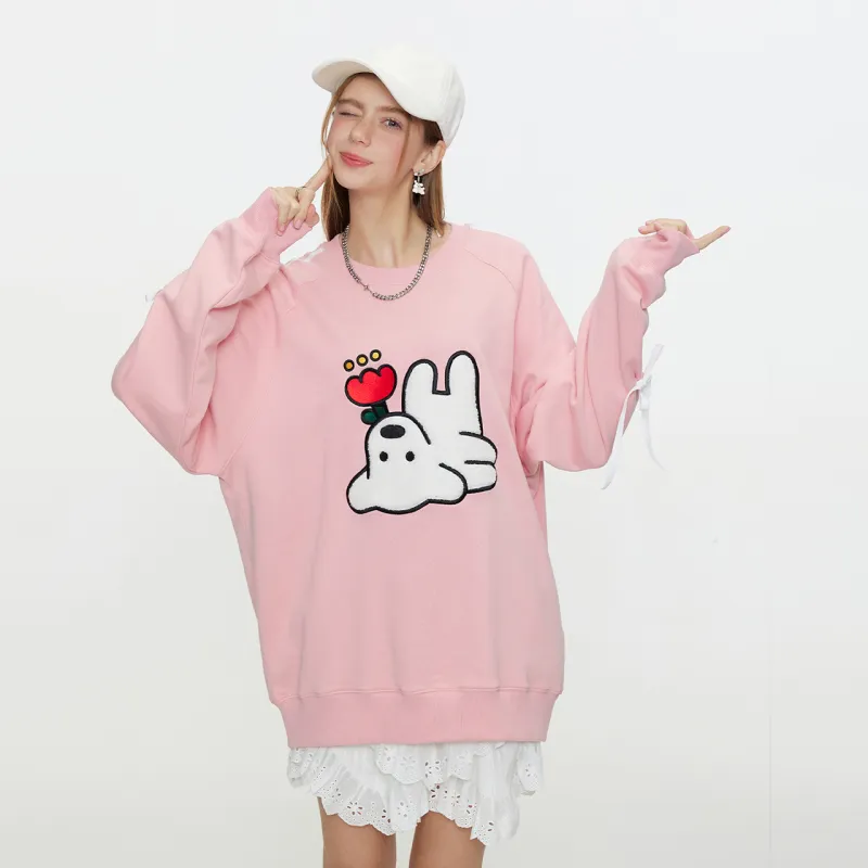 Guuka Sweatshirts Women's Shrimp Pink-6