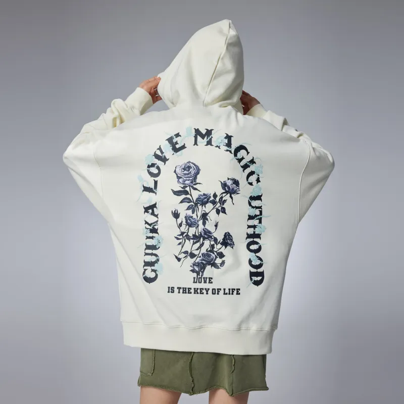 Guuka Heavyweight Hoodie Men's Cotton Unisex White-3