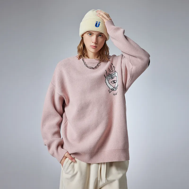Guuka Sweaters Unisex Pink-6