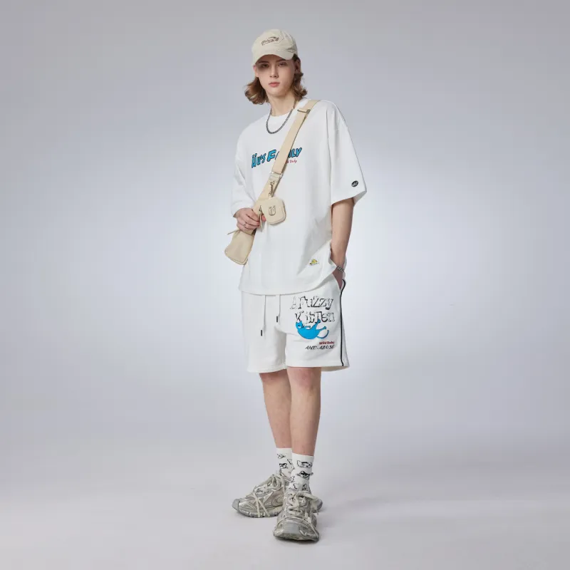 Guuka Casual Shorts Men White-3