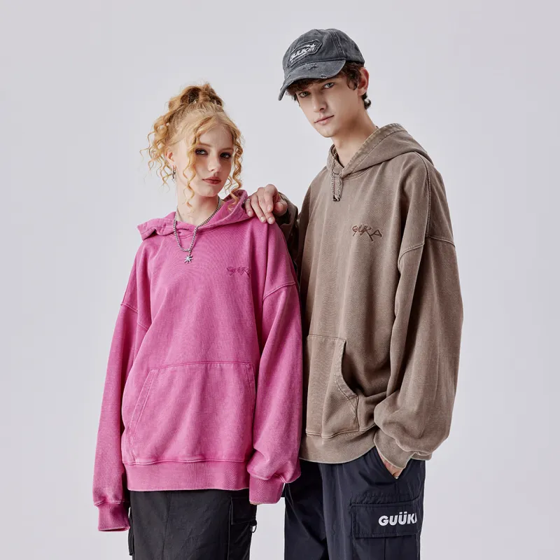 Guuka Sweatshirts Unisex Rose Red-7