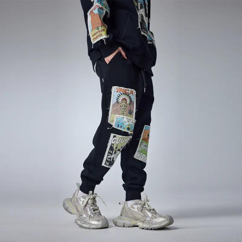 Guuka Casual Pants Unisex Black-6