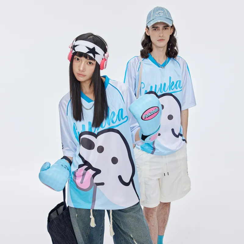 Guuka x Matsui T Shirt Unisex Ice Blue-2