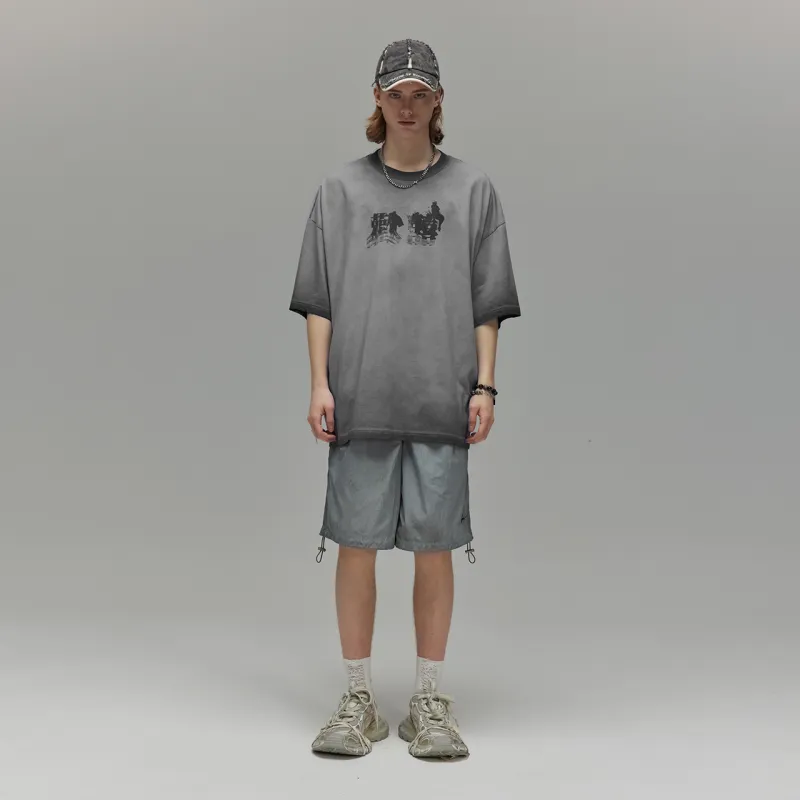Guuka Short Sleeved T Shirts Men's Dark Gray-4