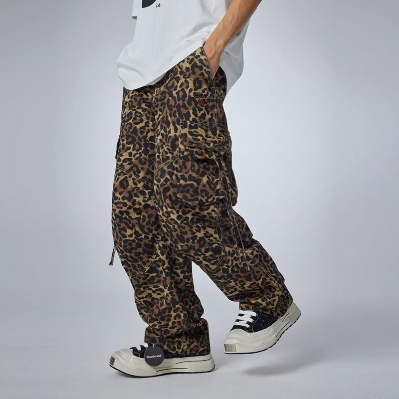 Guuka Casual Pants Unisex Coffee-7