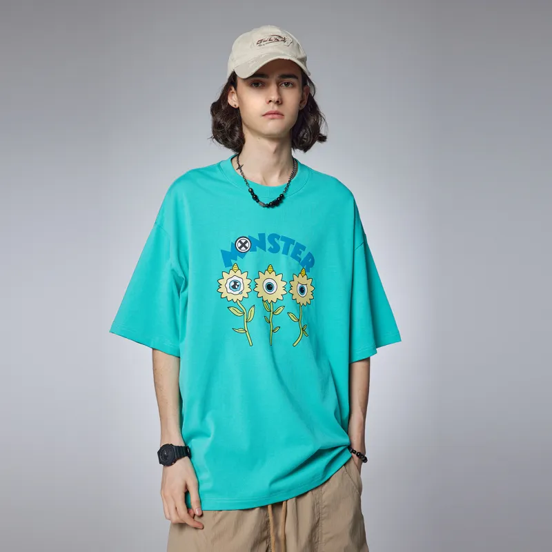 Guuka Short Sleeved T Shirts Men's Light Green-3