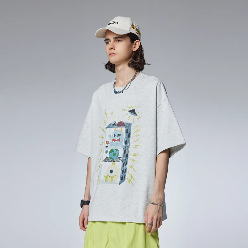 Guuka Short Sleeved T Shirts Men's Light Heather Gray-7