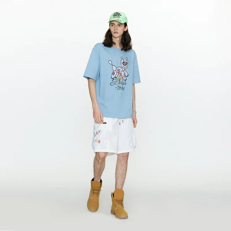 Guuka T Shirts Unisex Pink Blue-5
