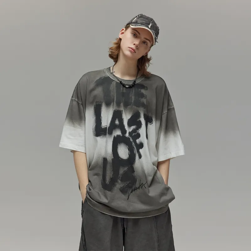 Guuka Short Sleeved T Shirts Men's Gray-4