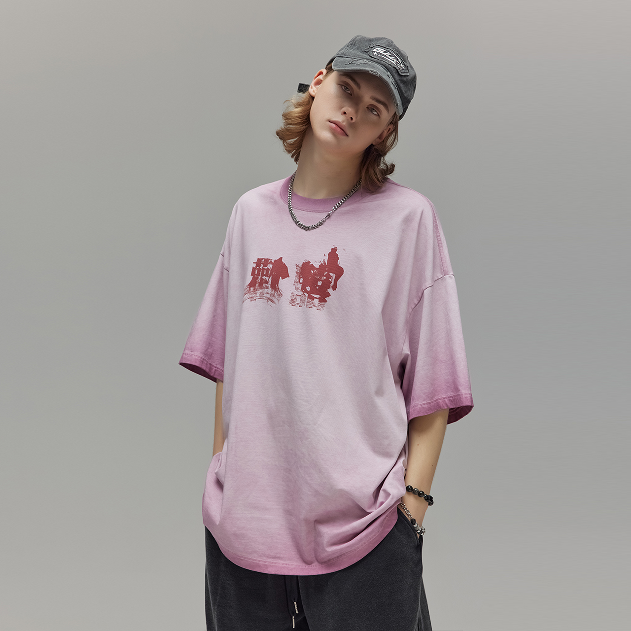 Guuka T-Shirts Men Pink M - POIZON