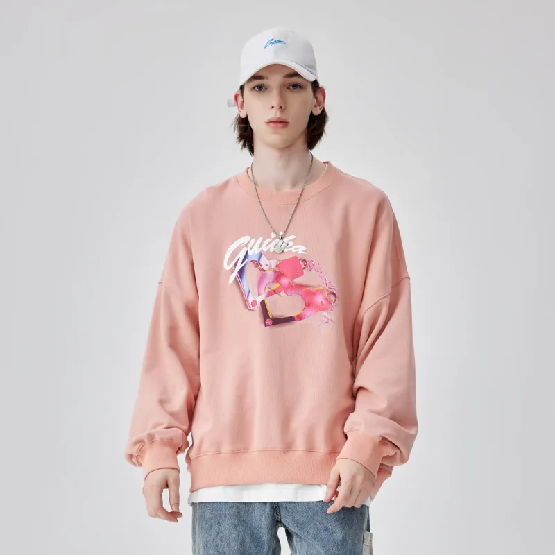 Guuka Sweatshirt Unisex Dark Pink-4
