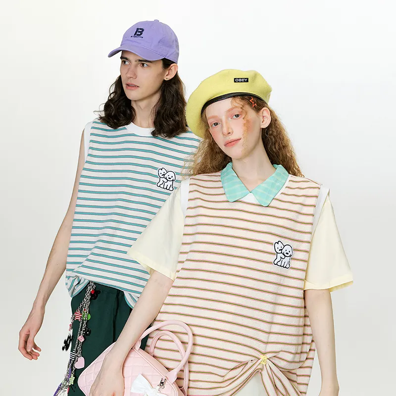 Guuka x Matsui Tank Tops Unisex Pink-2