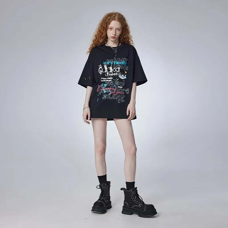 Guuka Short Sleeved T Shirts Unisex Black-3