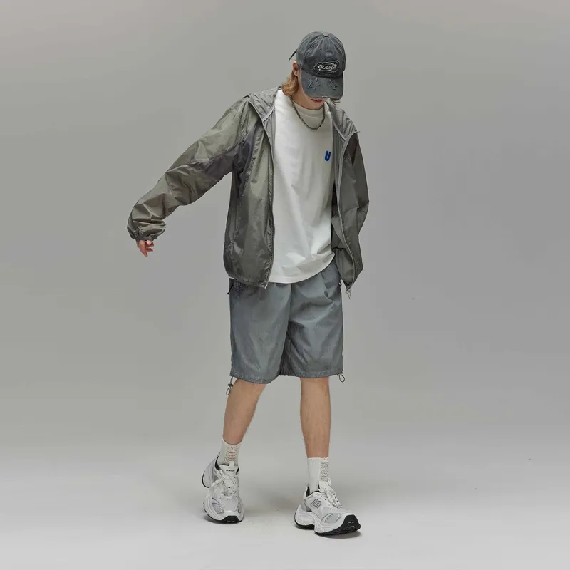 Guuka Trench Coats Men Light Gray-3