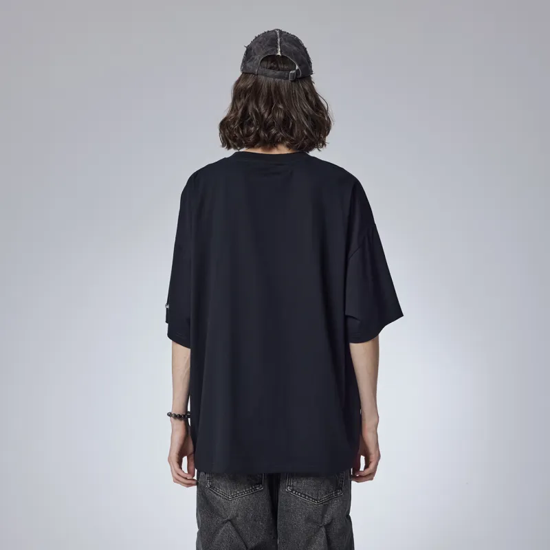 Guuka Short Sleeved T Shirts Men's Black-2