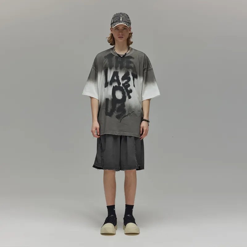 Guuka Short Sleeved T Shirts Men's Gray-3
