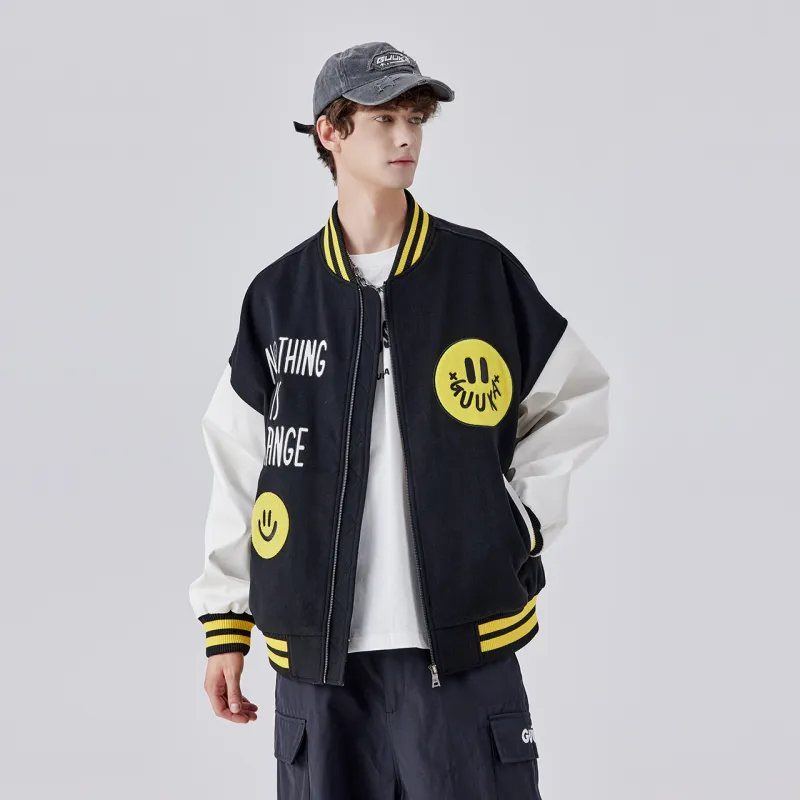 Guuka Baseball Jacket Men's Black-4