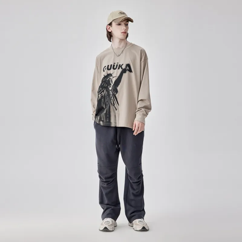Guuka T Shirts Unisex 2 Pack Light Apricot+Dark Gray-7