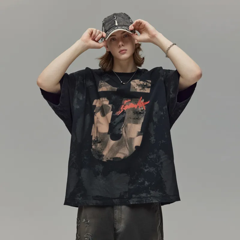 Guuka Short Sleeved T Shirts Men's Black-7