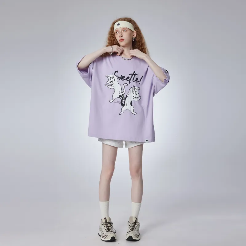 Guuka Short Sleeved T Shirts Unisex Dark Purple-3