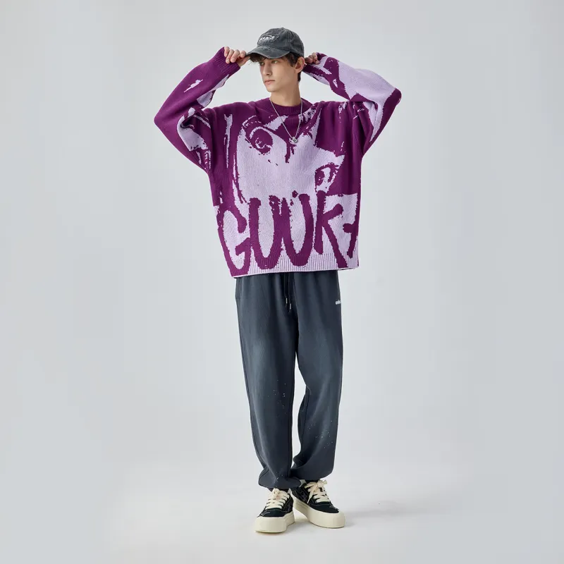 Guuka Knitwear Unisex Purple-3