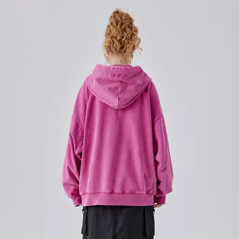 Guuka Sweatshirts Unisex Rose Red-5