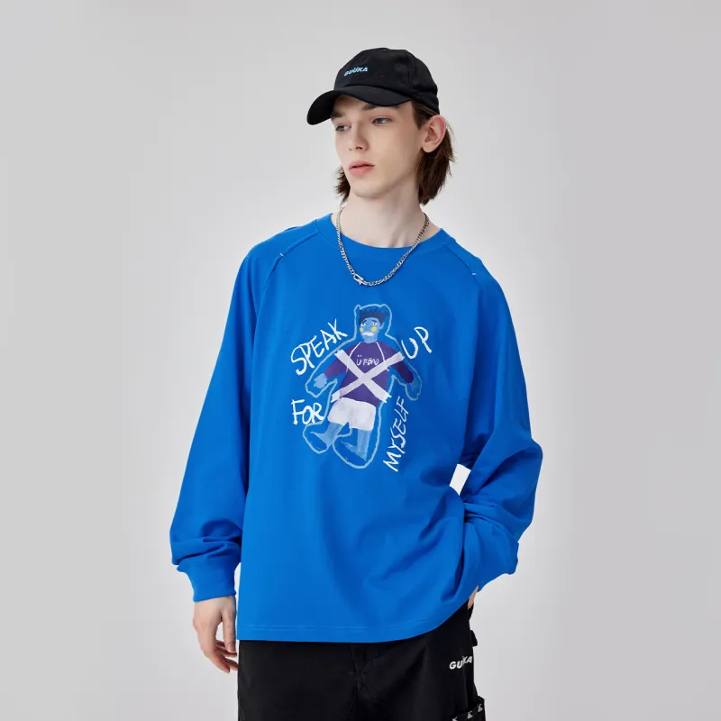 Guuka T Shirts Men Sapphire Blue-5