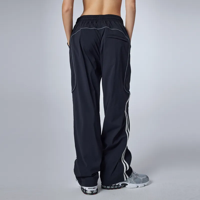 Guuka Gothic Style Embroidered Outdoor Sports Couple's Casual Pants Unisex Black-11